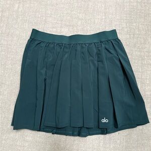 ALO Yoga Women's Teal Pleated Tennis Skirt
